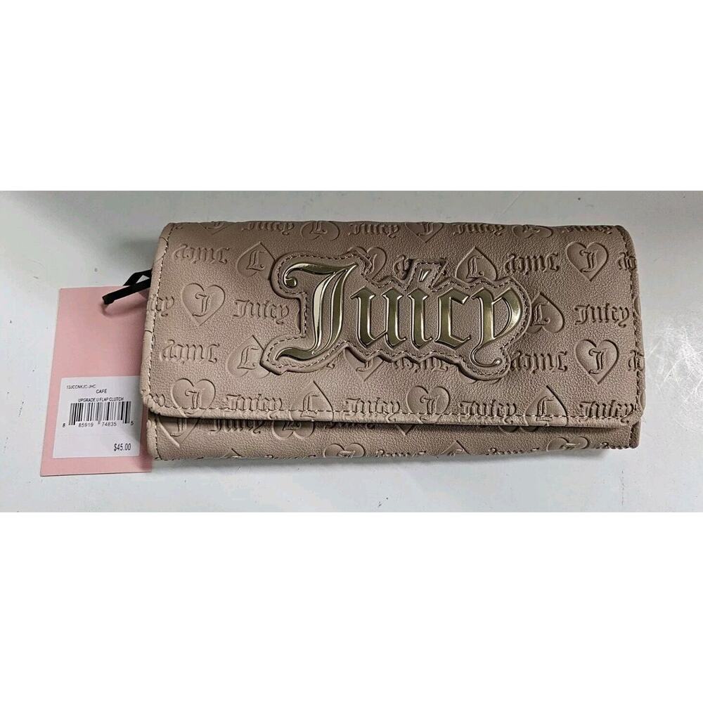 Juicy Couture Upgrade U Cafe Flap Top Clutch Large Wallet NWT